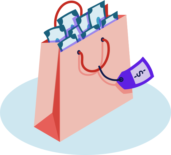 Shopping bag illustration