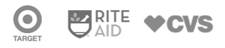 Logo - Target, RiteAid, CVS