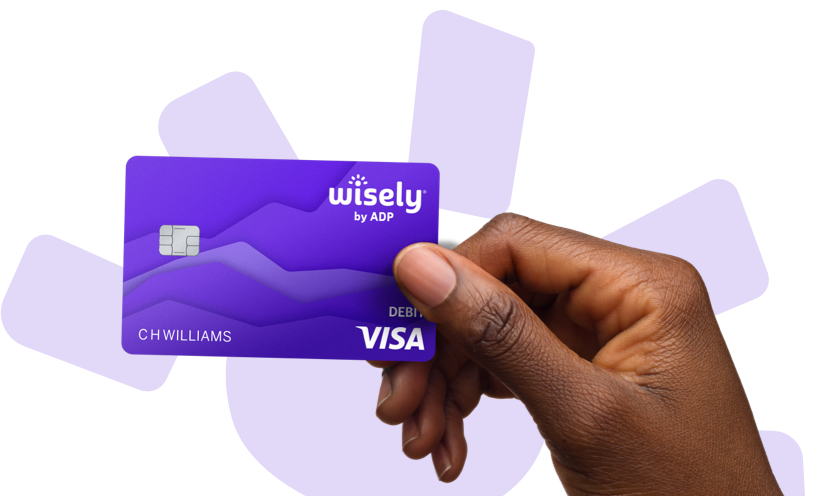 Wisely debit card being used in-store.
